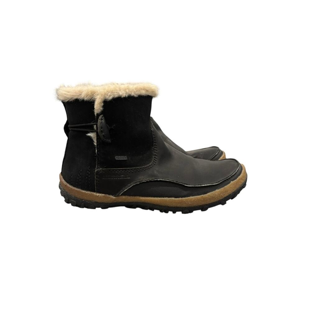 Merrell Encore Ice Waterproof Insulated Boots Women's 10 Black Leather Fur Lined - Picture 4 of 7
